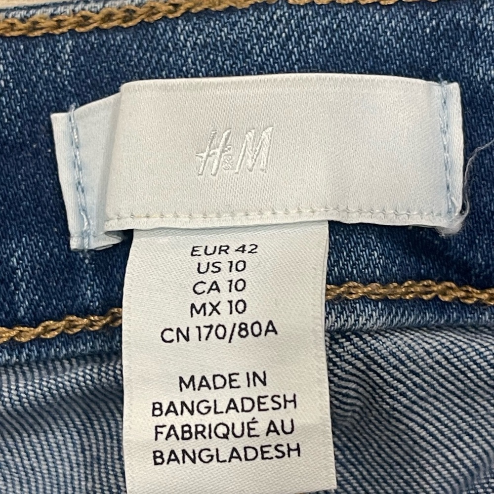 H&M Denim skinny Fit Jeans size 10 - Picture 3 of 5
